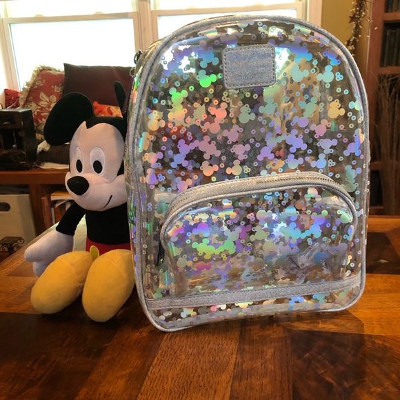mickey mouse magic mirror metallic mini backpack by loungefly